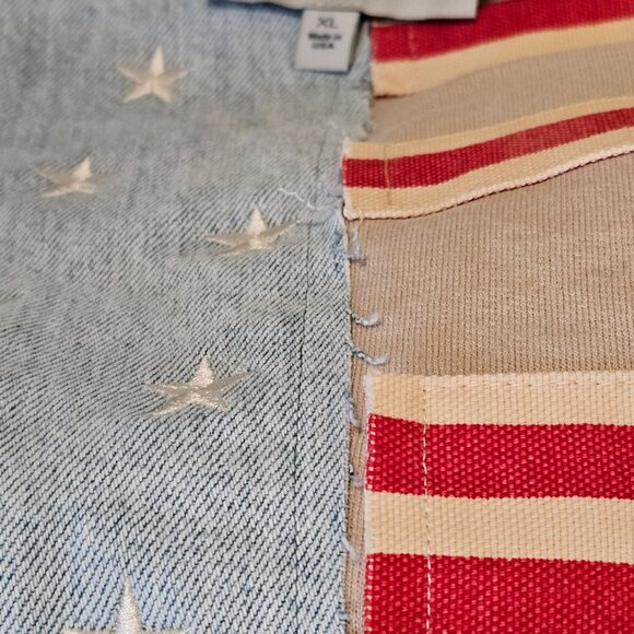 Free People X Tricia Fix Flag Sweatshirt NWT XL MSRP $298 *must have* SOLD OUT - Picture 7 of 14